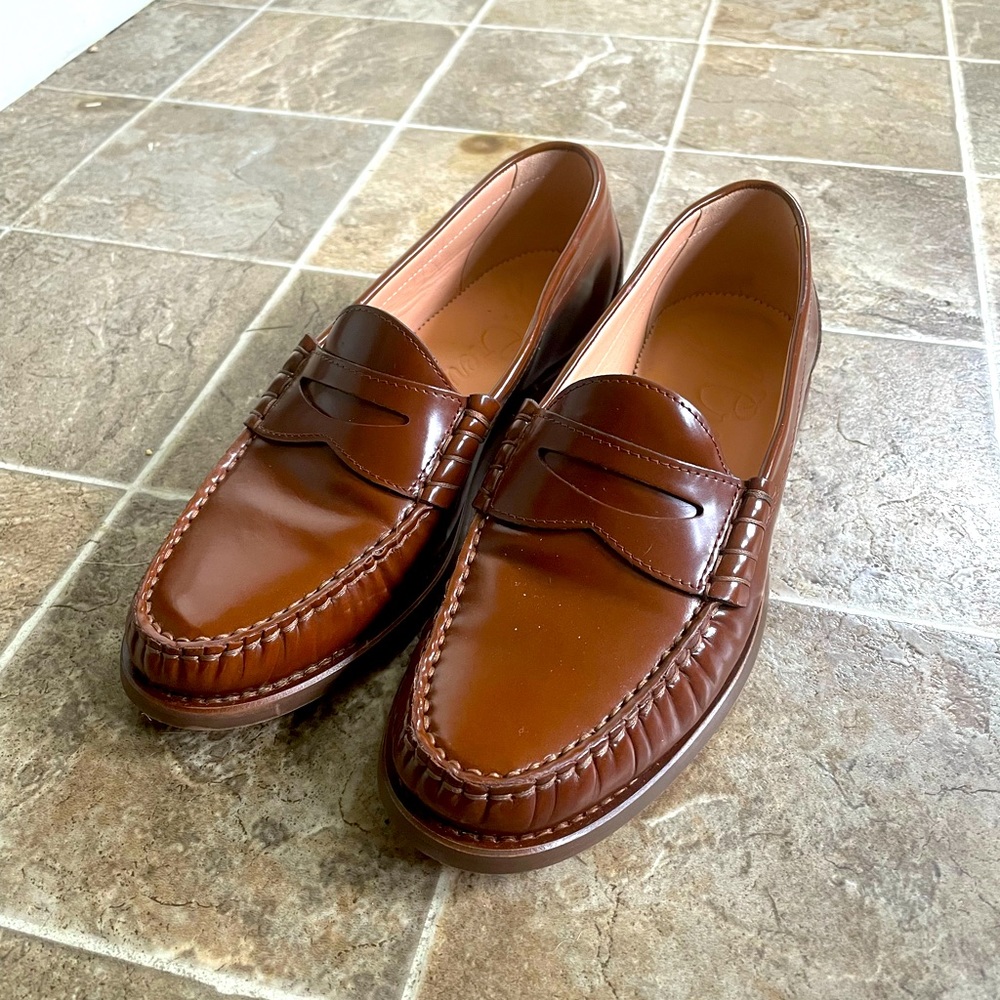 Jcrew leather Winona penny loafers NEW